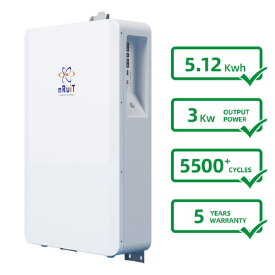 litio Ion Battery DOD el 90% de la batería 5kw de la casa 3000W 6000 ciclos