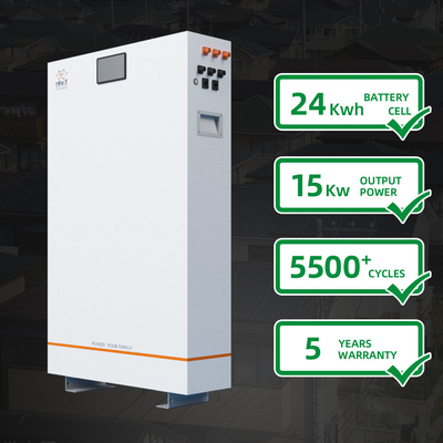 Batería solar 24kwh del hogar de energía del ciclo profundo recargable popular del almacenamiento