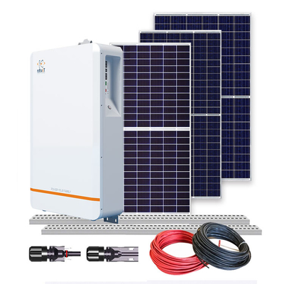 LiFePO4 del sistema fotovoltaico del almacenamiento de la batería del hogar del sistema 5Kw 400w de la rejilla