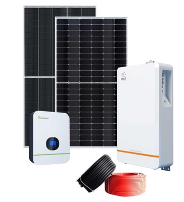 Del hogar del soporte Sistema Solar solamente sistema Growatt 5000TL HVM del panel solar de 15 kilovatios