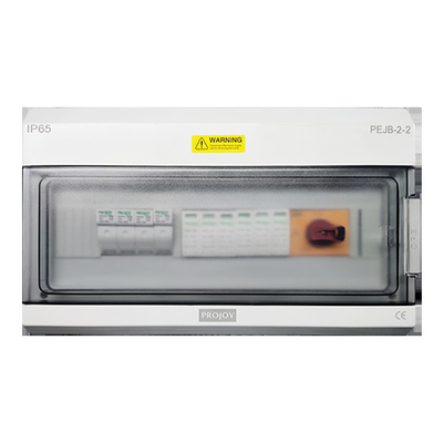 Caja solar 2 del combinador de la secuencia de DC 1000V 32A del ABS del policarbonato en 1 fuera de IP65