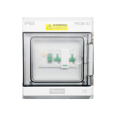 Sistema fotovoltaico solar IP66 230V de la caja de distribución de CA del ABS del policarbonato