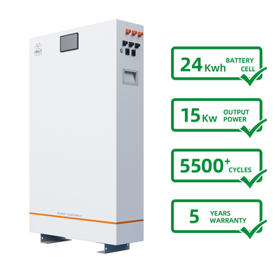 Batería solar 24kwh del hogar de energía del ciclo profundo de reserva respetuoso del medio ambiente del almacenamiento