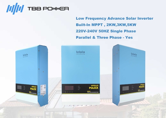 Inversor híbrido solar de baja fricción 60A 48v 2kw de la onda sinusoidal pura MPPT de TBB