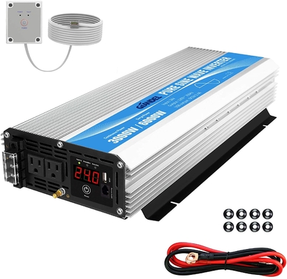 Inversor solar híbrido 3000W MSDS UN38.3 de la onda sinusoidal pura de DC24V