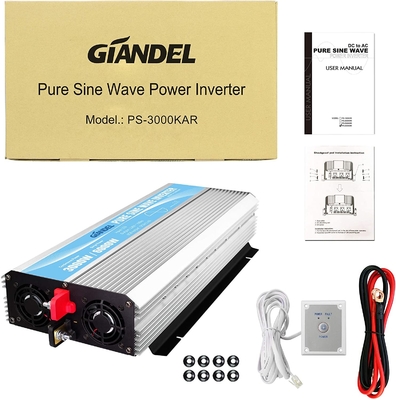 Inversor solar híbrido 3000W MSDS UN38.3 de la onda sinusoidal pura de DC24V