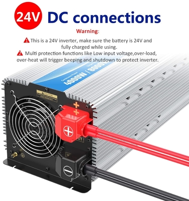 Inversor puro 1.5Amps de la onda sinusoidal de Giandel 4000W 24V con cuatro salidas de corrienta alterna