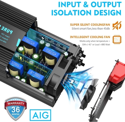 Inversor de corriente puro resistente solar híbrido de la onda sinusoidal de Giandel 4000W del inversor de DC24V