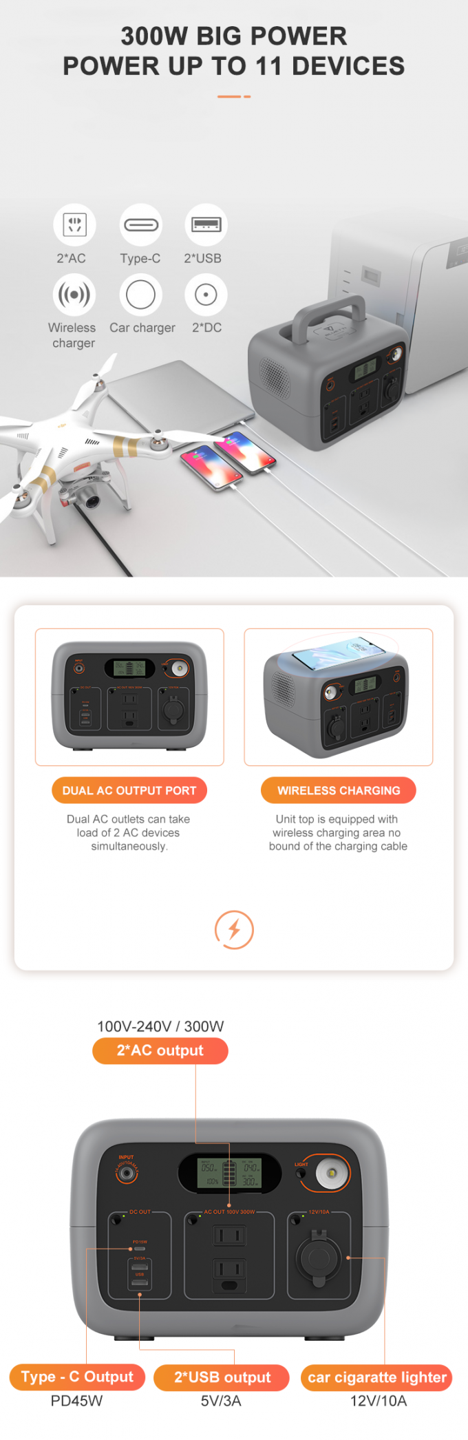 Mini 300W casero Bluetti 220V que acampa 500W al aire libre del generador solar portátil móvil de la central eléctrica de la batería de litio Lifepo4 de la rejilla